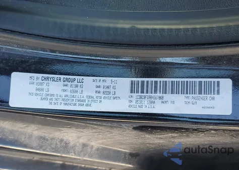 2011 Chrysler 200 S from USA, damaged, VIN 1C3BC8FG9BN567868